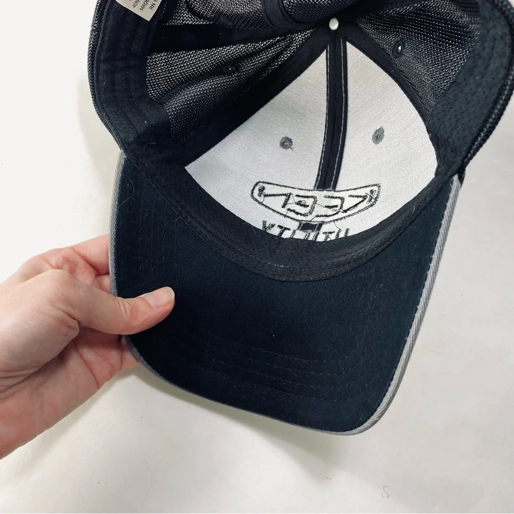 KEEN Utility Hat Gray Black Velcro Adjustable Trucker Style Work Cap